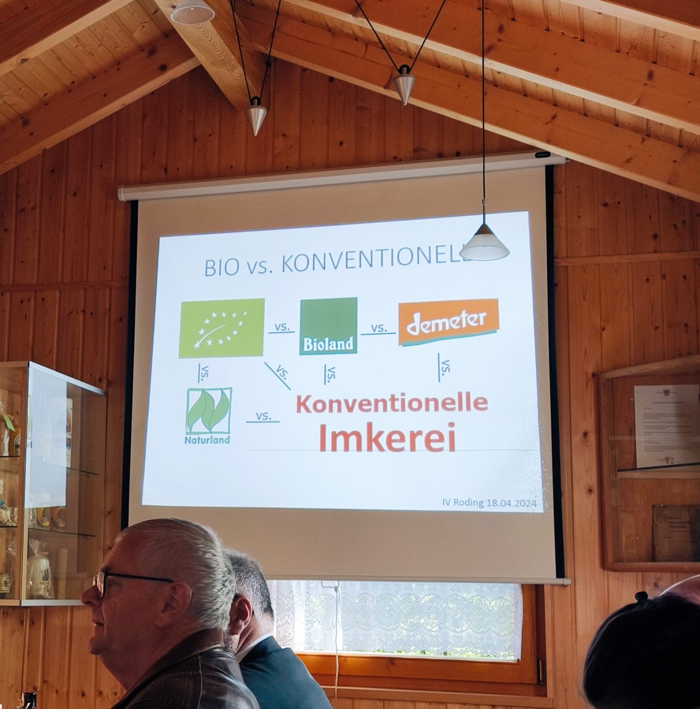 Vortrag am 18.04.24, Unterschied konventionelle zur Bioimkerei und Demeter