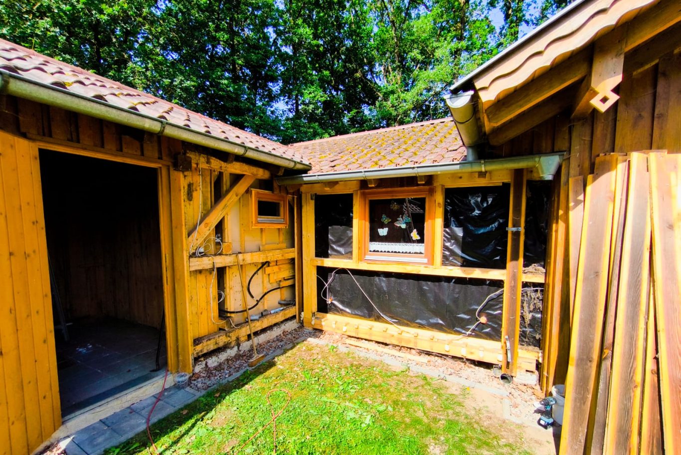 Bauarbeiten Lehrbienenstand am 08.06.24